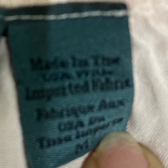 Left of Center pale pink handkerchief hem nubby long sleeve top size medium - Picture 8 of 11